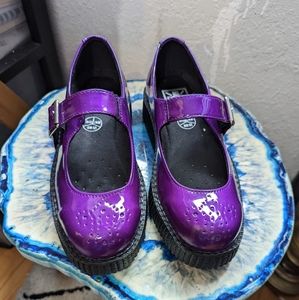 T.U.K. tuk Mary Jane purple shoes size 9